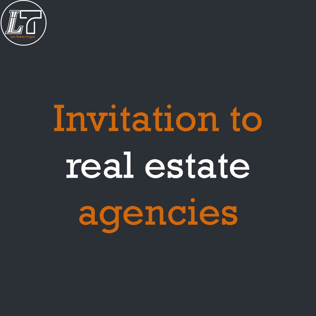 Invitation to real estate agencies